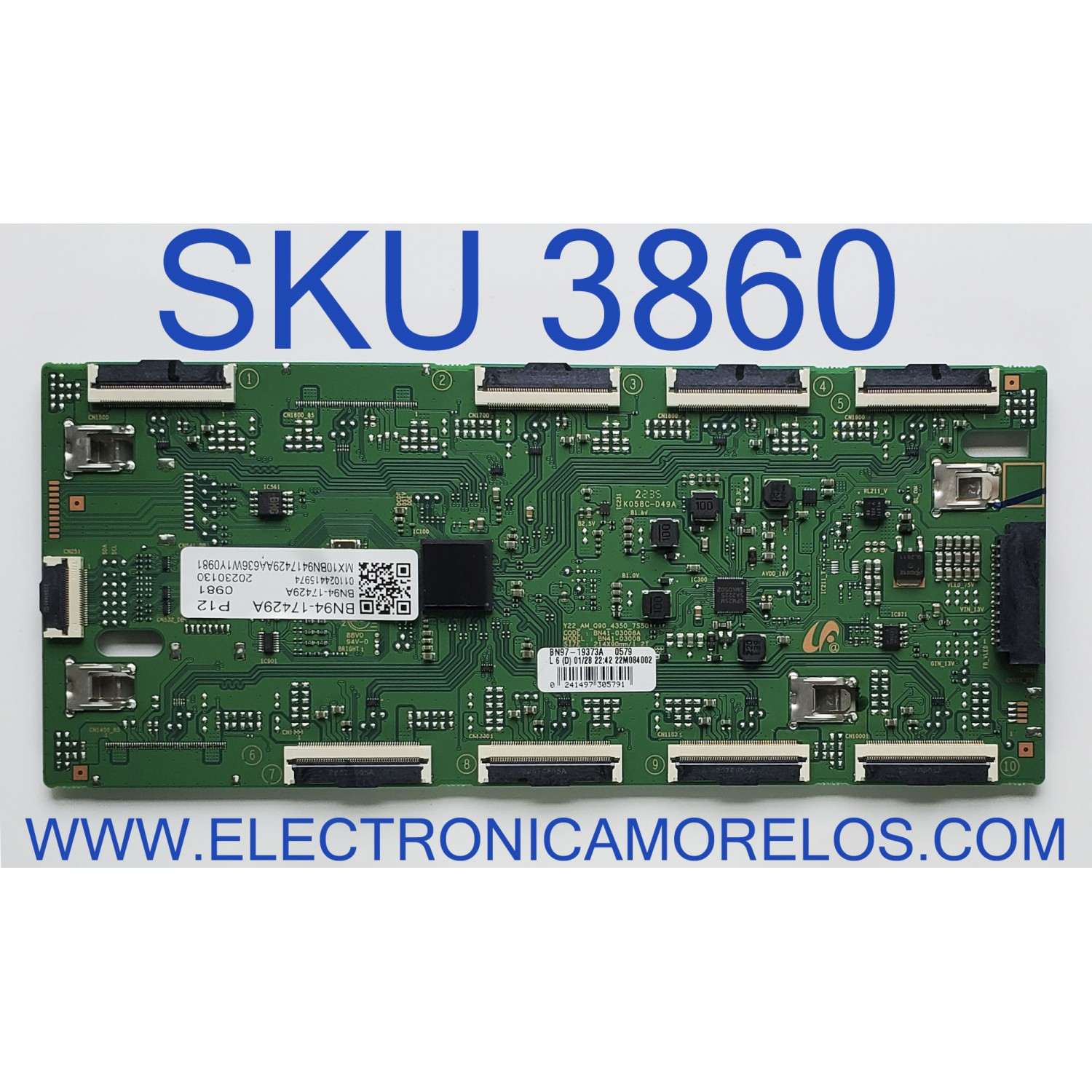 LED DRIVER PARA TV SAMSUNG / NUMERO DE PARTE BN94-17429A / BN41-03008A / BN97-19373A / BN9417429A / 20230130 / PANEL CY-TC050RMNV2H / MODELO QN50QN90CAFXZA DB01	